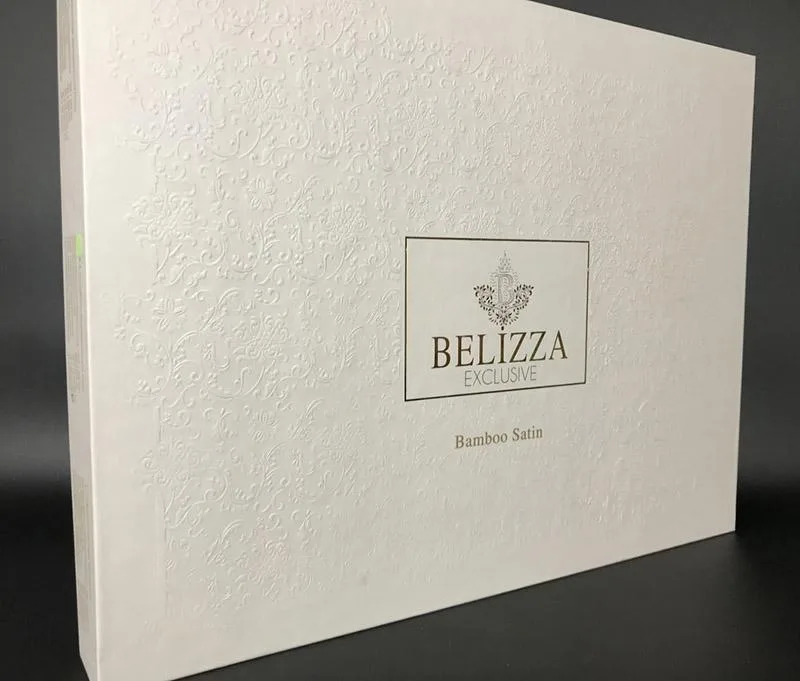 Комплект постільної білизни Belizza сатин євро темно-синій 100% бавовна