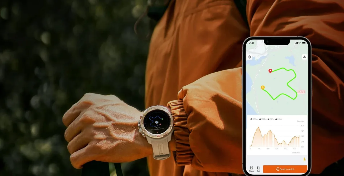 Смарт-годинник Mibro пісочно-білий AMOLED 1.32" 10 ATM 20 днів автономності