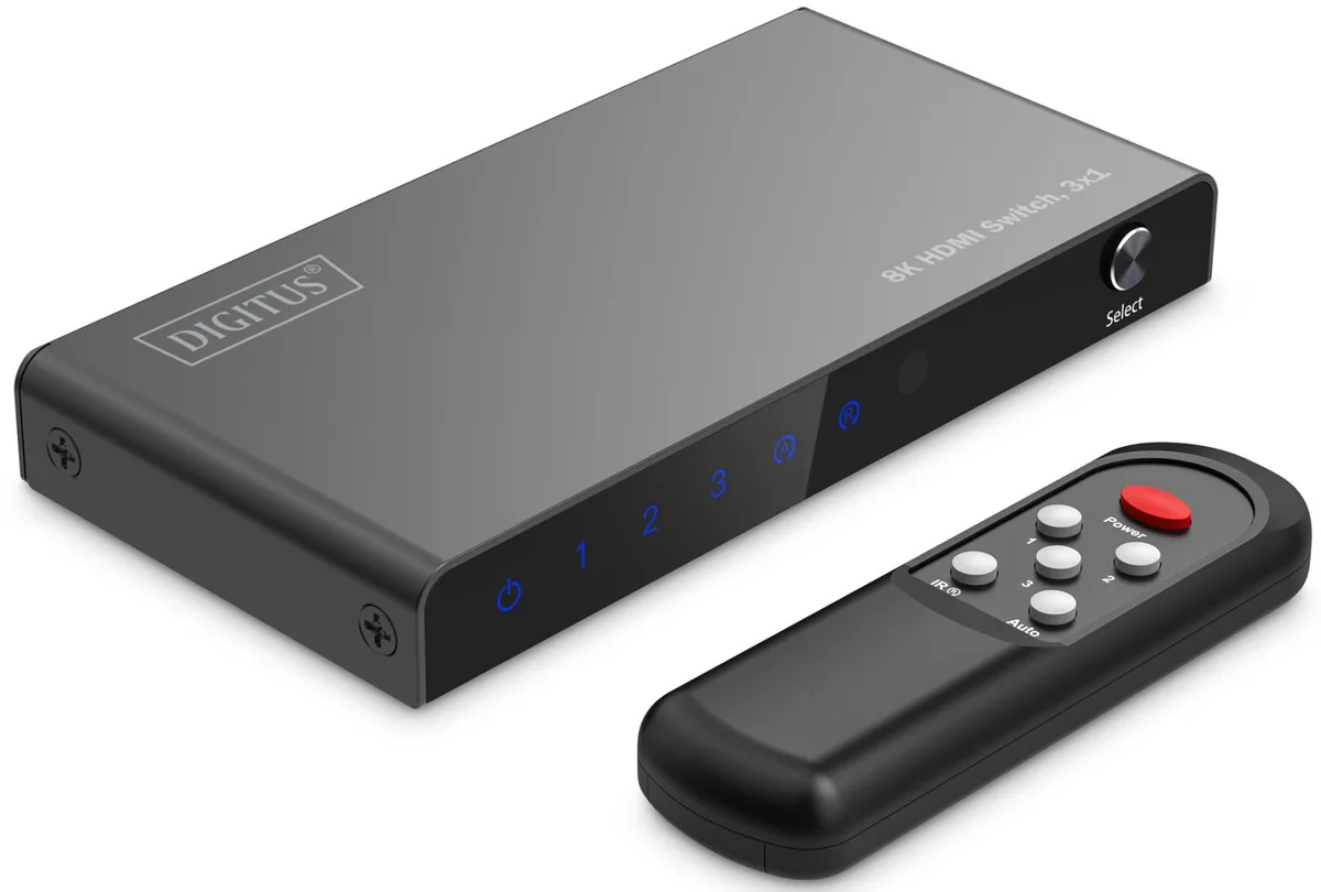 Відеокомутатор DIGITUS UHD HDMI (INx3 - OUTx1), 8K