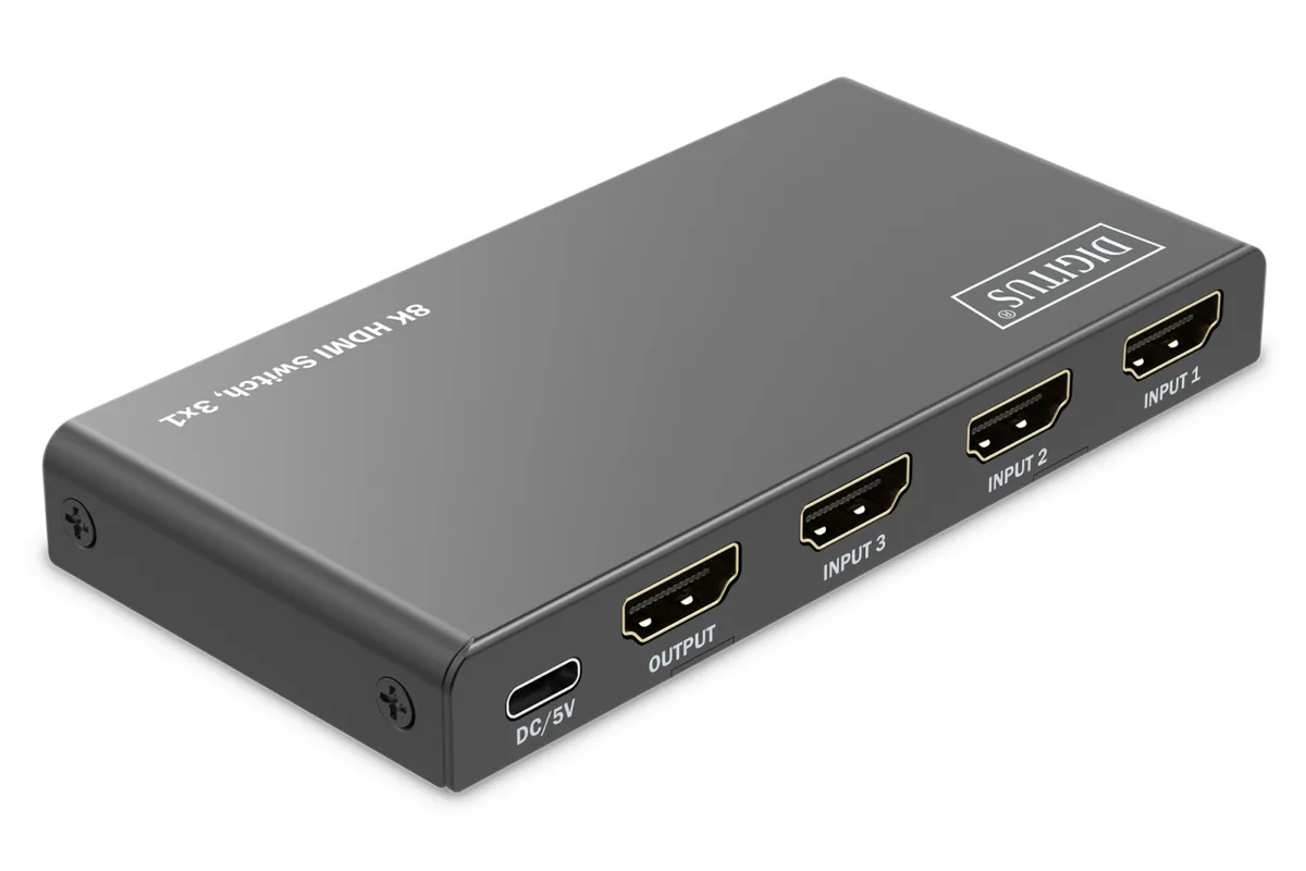 Відеокомутатор DIGITUS UHD HDMI (INx3 - OUTx1), 8K