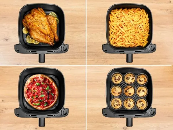 Мультифритюрниця Tefal Easy Fry Mega, 1700Вт, об'ємна чаша 7.5л, сенсорне управління, 8 програм приготування, пластик, бежевого ко