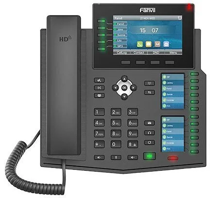 Телефон IP Fanvil X6U 2xGE LAN, 1xUSB-A, BT4.2, SIP, VPN, PoE, 4.3" кольоровий екран