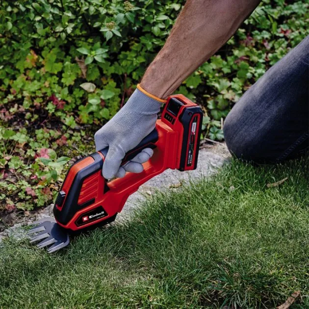Аккумуляторные ножницы Einhell GE-CG 18/100 Li-Solo 18В PXC, 10 см, с шагом реза 8 мм, вес 106 кг, без батареи и зарядного устройства