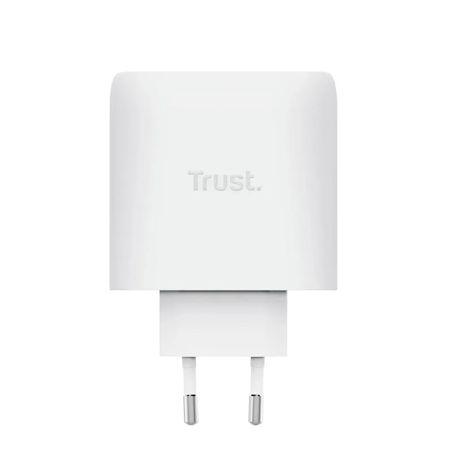 Зарядний пристрій мережевий Trust Maxo 65Вт, GaN, USB-C PD/PPS, білий