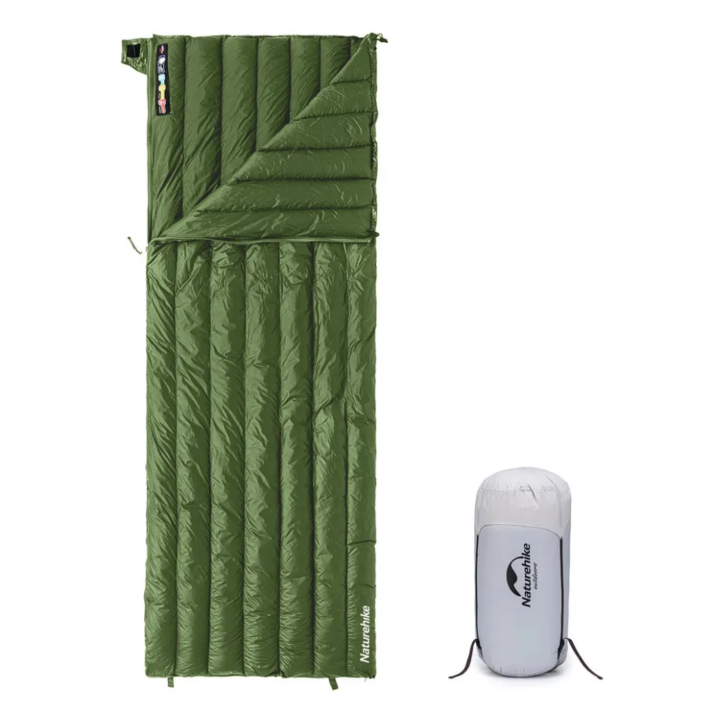Спальный мешок Naturehike нейлон 190х72 см зеленый