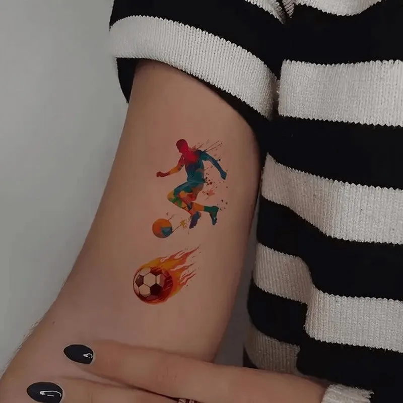 Тимчасові татуювання Fresh Tattoo для дітей 12х7 см 10 штук Футбол