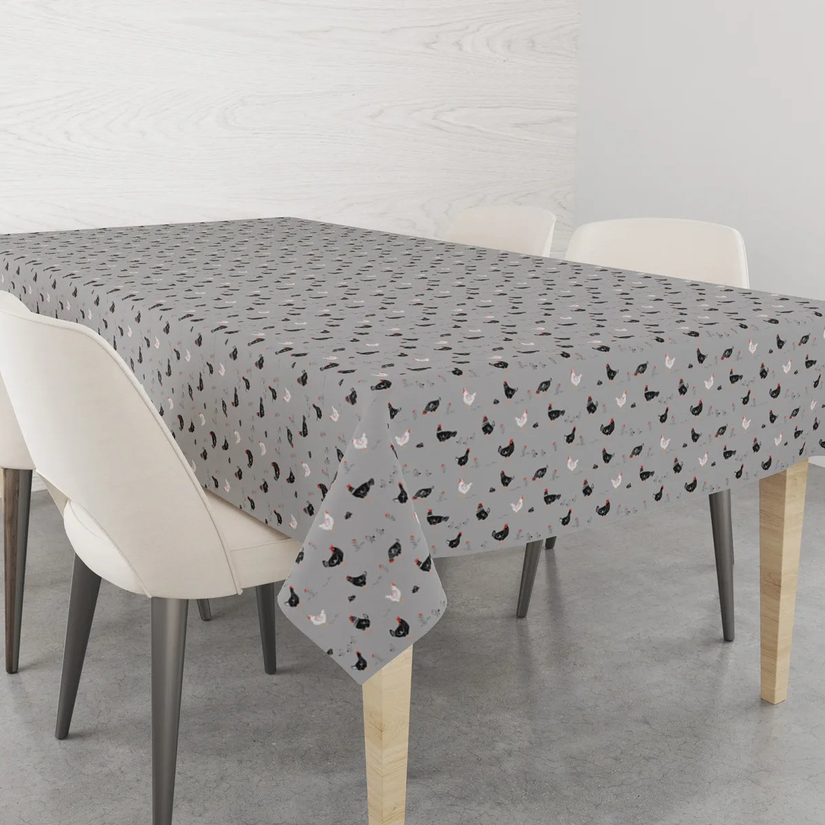 Скатертина Home Line Полупанама 120х150 см Сірий