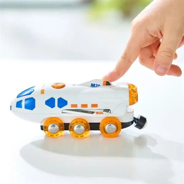Іграшковий шатл Hape пластик 20х7х10 см космічний червоний