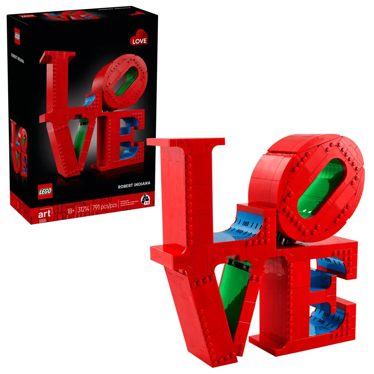 Конструктор LEGO 791 деталей пластик 18+ червоний синій зелений