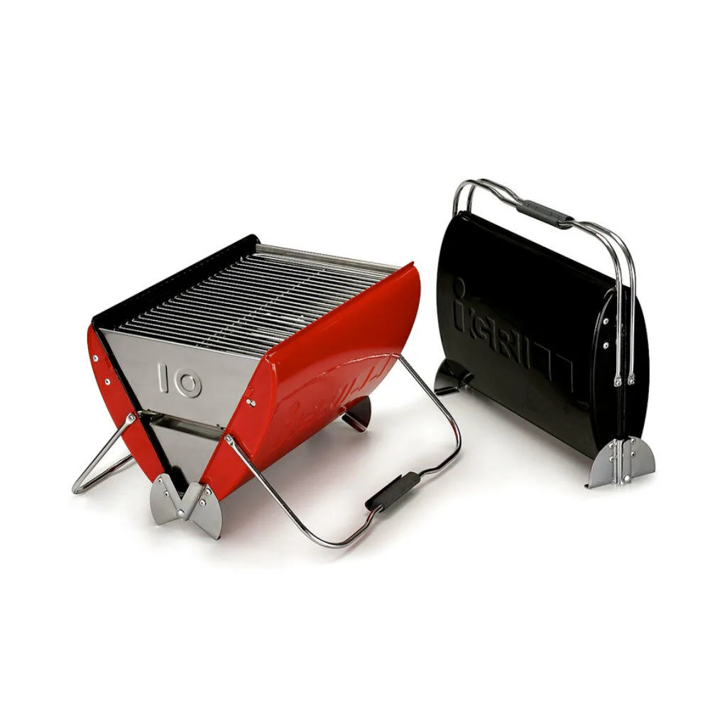 Портативний вугільний гриль O-GRILL метал 45,2х12х36 см червоний