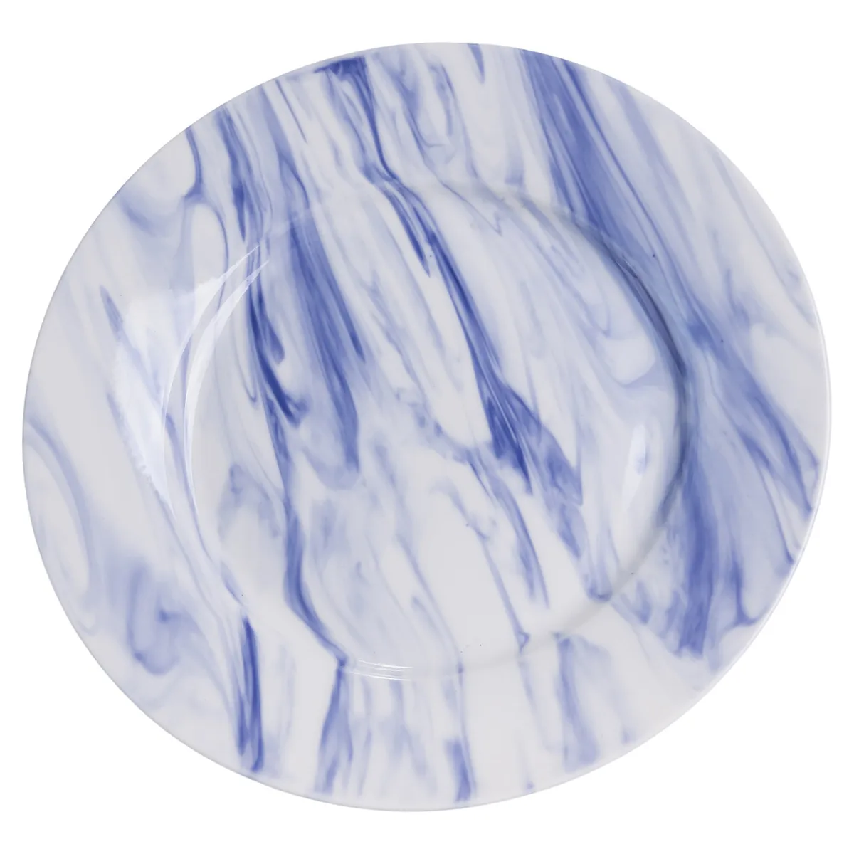 Столовый набор посуды 16 предметов фарфор 4 персоны синий Marble Clara
