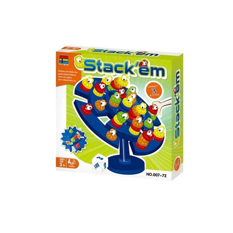 Настільна гра Балансир Stackem пластикова 27х5,5х27 см різні кольори