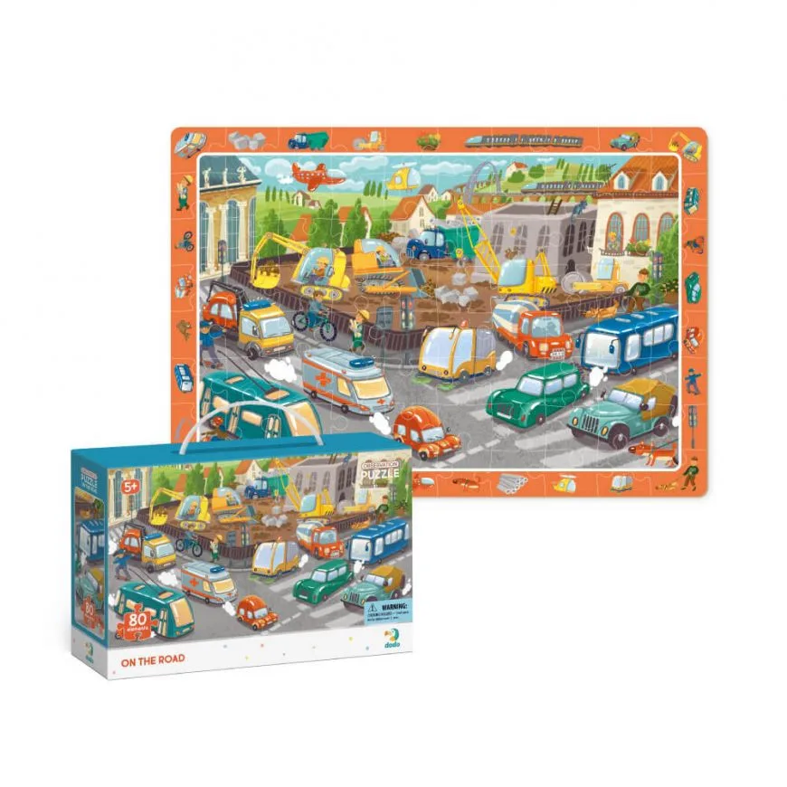 Дитячий пазл обсерваційний DoDo Toys картон 80 ел. багатошаровий