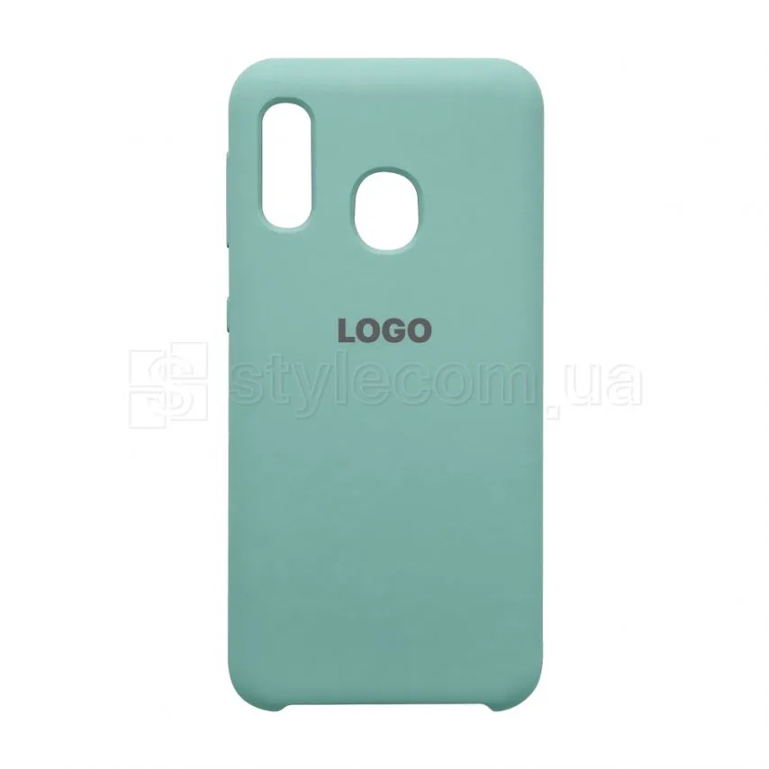 Чохол Silicone для Samsung силіконовий бірюзовий