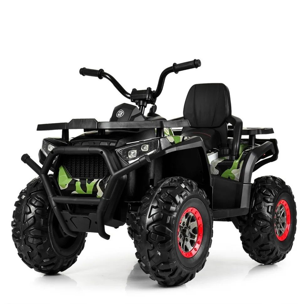 Детский электромобиль Bambi Racer Квадроцикл кожа 117х71х76 см коричневый