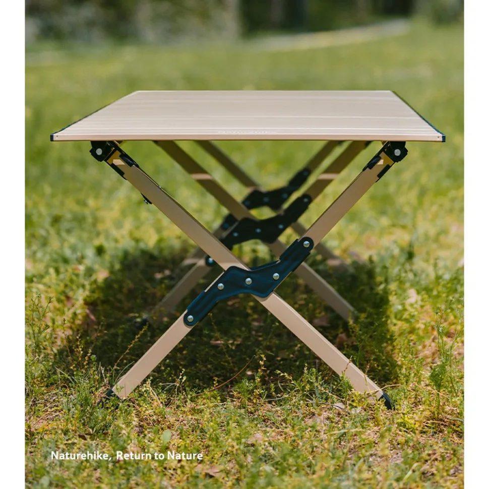 Складаний стіл Naturehike вуглецева сталь 119х60 см чорний