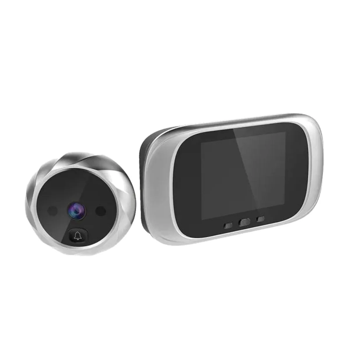 Цифровий дверний дзвінок Visual Door Viewer з відеоок і нічним баченням ABS-пластик 14-22 мм