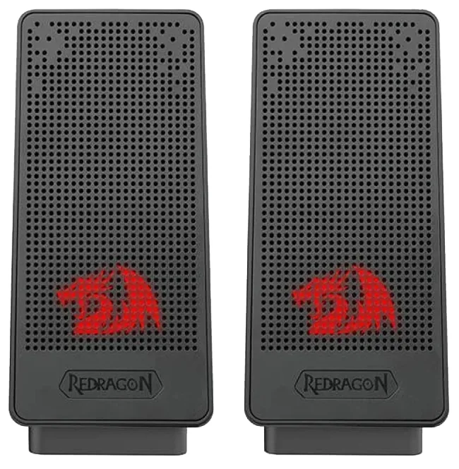 Акустика Redragon пластикова 2.0 6 Вт чорна