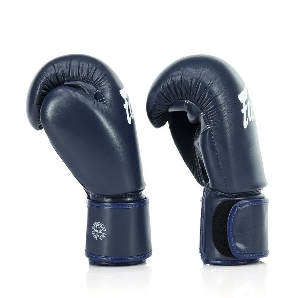 Боксерські рукавиці Fairtex штучна шкіра 16 унцій сині
