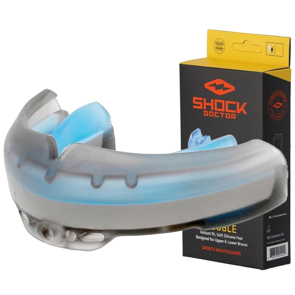 Капа Shock Doctor термопластик доросла чорна 12+