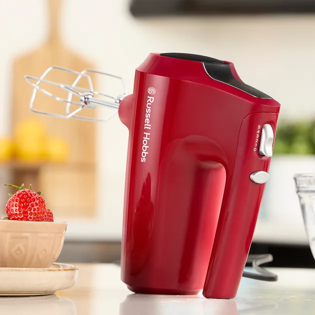 Ручний міксер Russell Hobbs 350 Вт 5 швидкостей Червоний