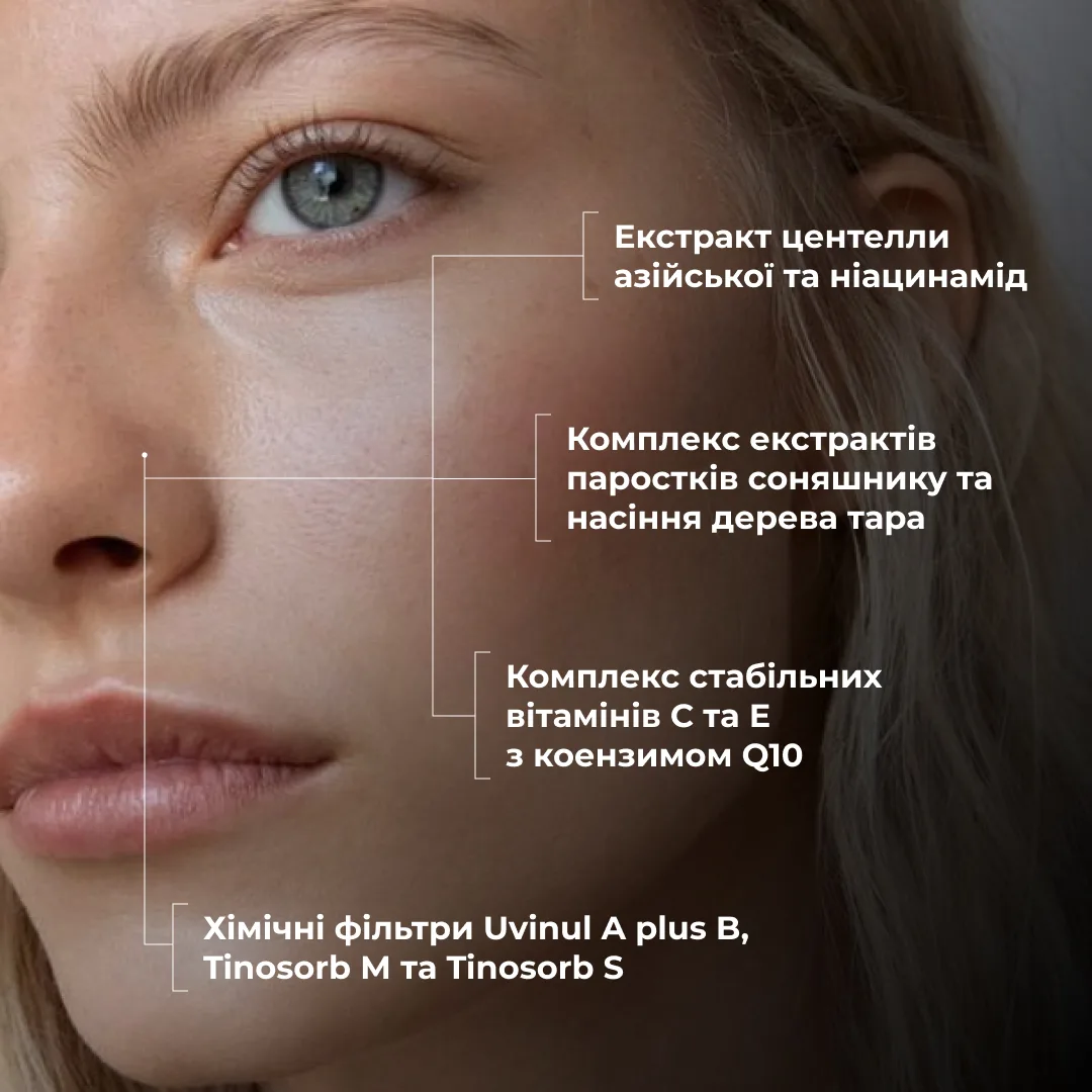 Комплекс для сяйва й захисту шкіри SPF50 Hillary Brightening and Skin Protection Complex