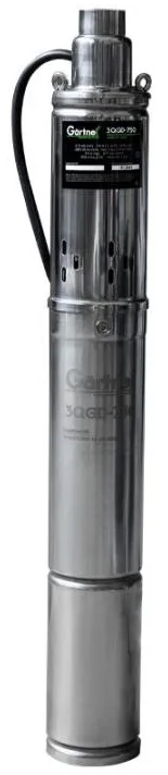 Шнековий насос Gartner 3QGD-750, 750Вт, продуктивність 1900л/год, висота підйому 63м, занурення до 80м, вага 6кг.