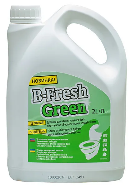 Жидкість для біотуалету Thetford B-Fresh Green 2 л екосклад дезодоруюча