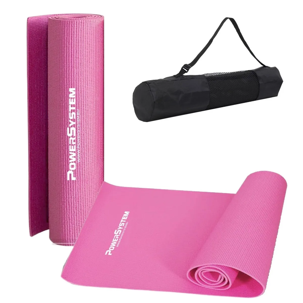 Килимок для йоги Active Point PVC 173х61 см Рожевий