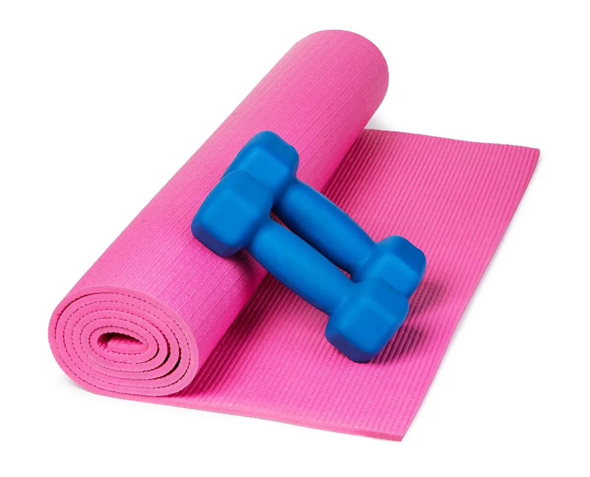 Килимок для йоги Active Point PVC 173х61 см Рожевий