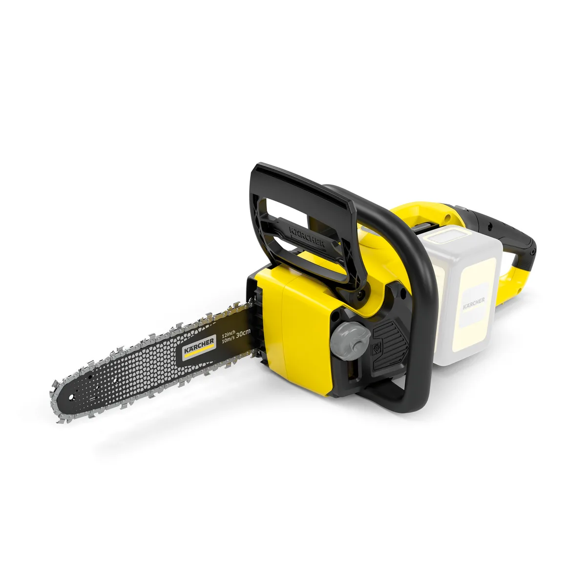 Акумуляторна ланцюгова пила Karcher CNS 18-30, 18В, шина 30 см, вага 3.2 кг, без акумулятора та зарядного пристрою.