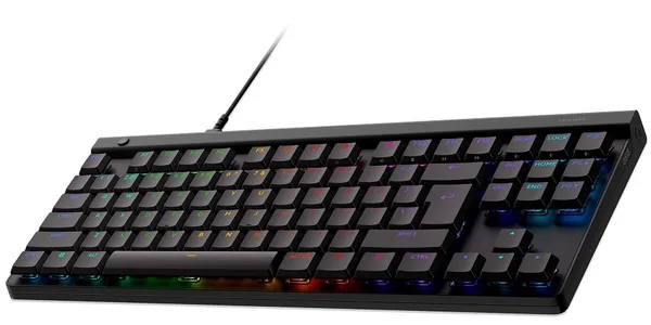 Геймерська механічна клавіатура Logitech PBT TKL чорна USB