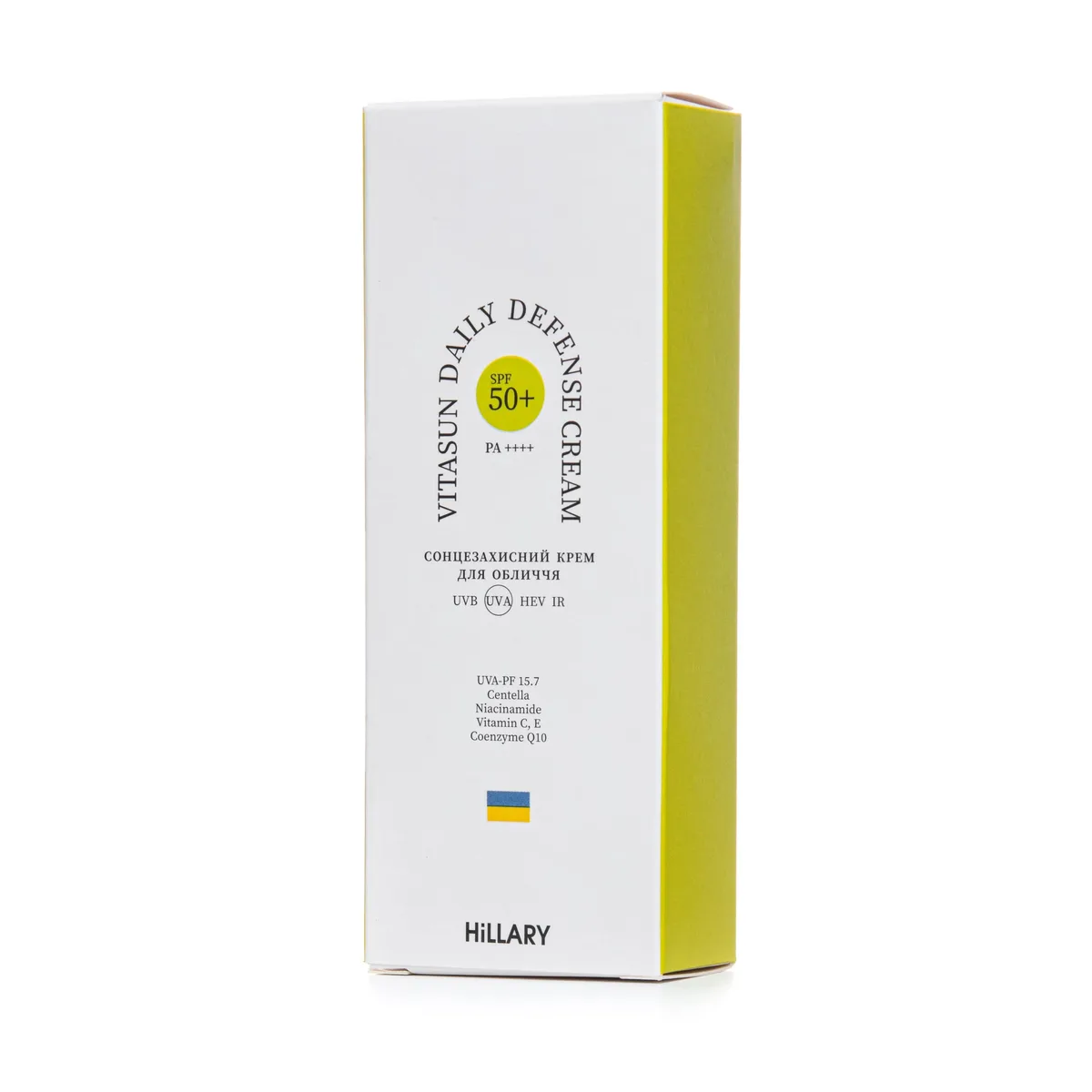 Сонцезахисний крем для обличчя SPF 50+ Hillary VitaSun Daily Defense Cream, 40 мл