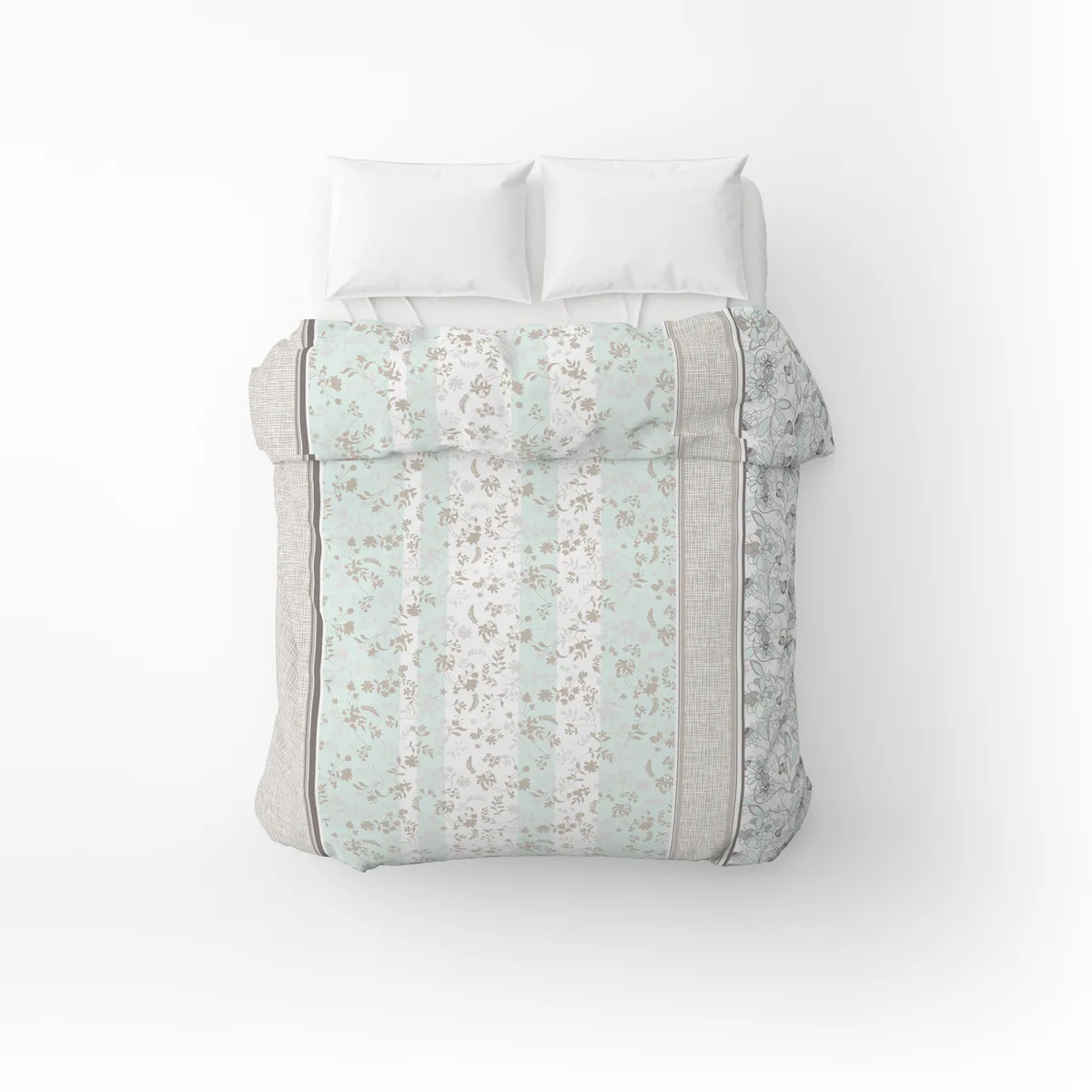 Підковдра бязева Home Line 145х215 см капучино-ментоловий 100% бавовна