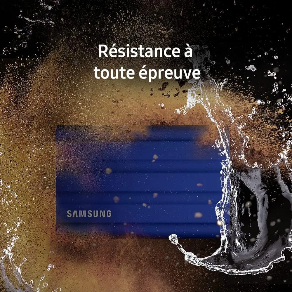 Портативний SSD Samsung 2TB USB 3.2 Gen 2 Type-C T7 Shield
