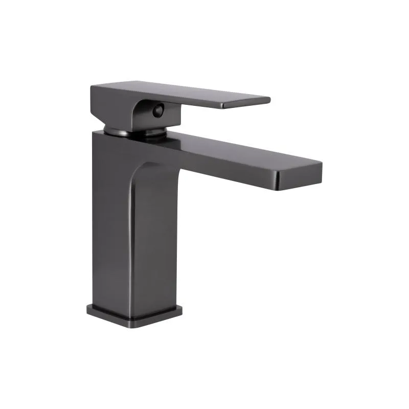 Смеситель для раковины однорычажный Qtap Gemini 272 Gunmetal Black PVD латунь 60х169х148 мм