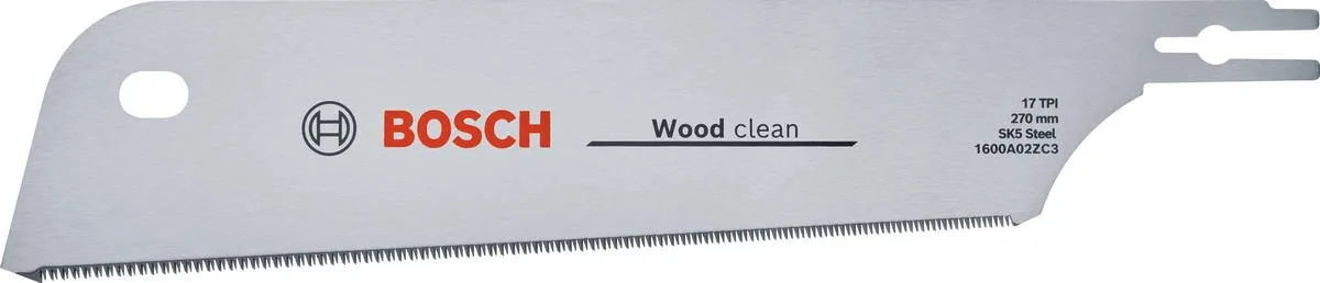 Полотно для шабельної пилки Bosch Kataba/Dozuki по дереву, 17 зубців на дюйм, 270 мм.