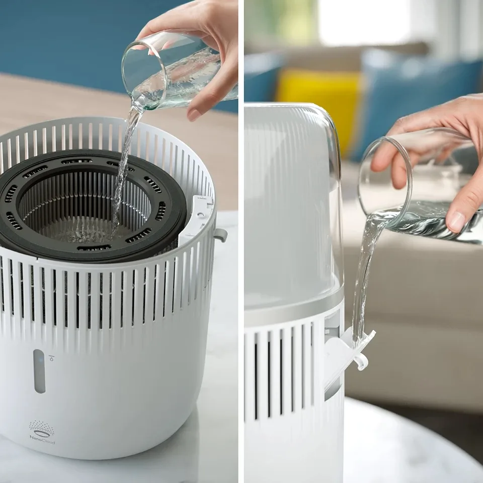 Увлажнитель воздуха Philips, классическое увлажнение, серия 5000, для помещений до 56 м2, объем 45 л, производительность 400 мл/ч, электронное управление, режим ночного сна.