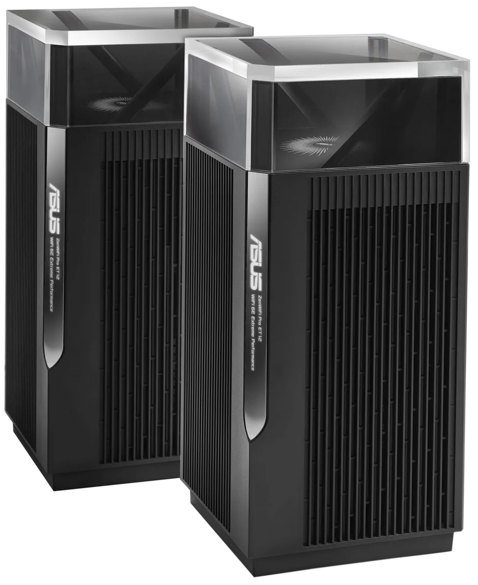 Система WiFi-Mesh ASUS ZenWiFi Pro ET12 AXE11000, 2xGE LAN, 1x2.5GE LAN, 1x2.5GE WAN, 2мод