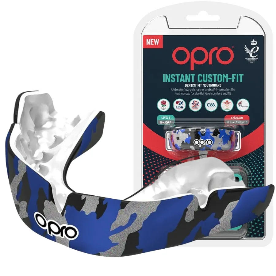 Капа OPRO Dental Grade 11+ Чорна/Синя