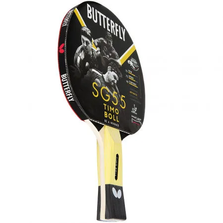 Ракетка для настільного тенісу Butterfly 160 г 1,5 мм чорна