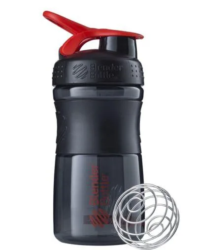 Шейкер BlenderBottle Tritan 590 мл Чорний Червоний