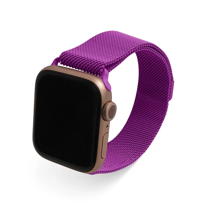 Ремешок для Apple Watch миланская петля 42-44 мм металл фиолетовый