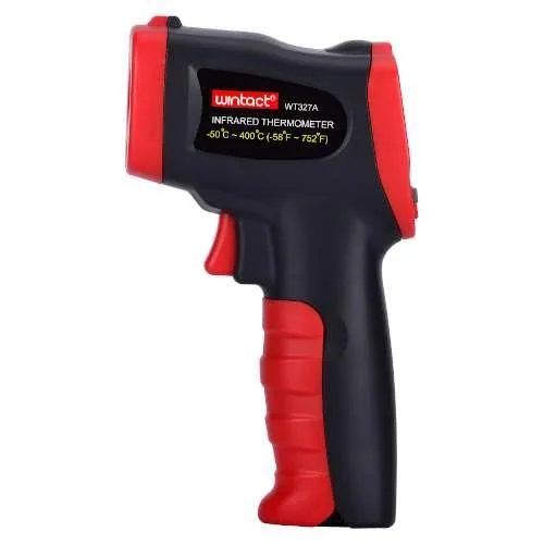 ІЧ-пірометр WINTACT WT327A -50 до 400 °C кольоровий дисплей 12:1 алюміній 0,2 кг