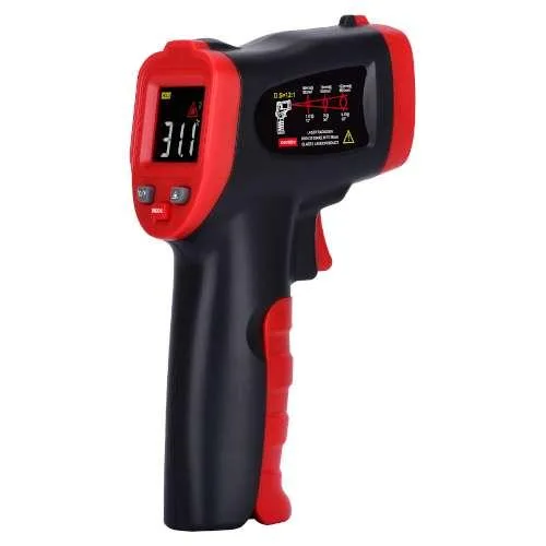 ІЧ-пірометр WINTACT WT327A -50 до 400 °C кольоровий дисплей 12:1 алюміній 0,2 кг