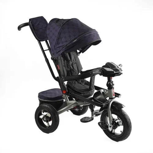 Велосипед-коляска Best Trike триколісний з поворотним сидінням та музичною панеллю для дітей з пультом керування.