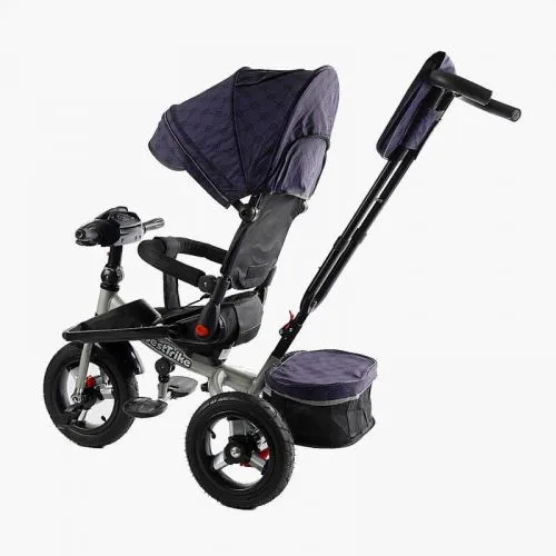 Велосипед-коляска Best Trike триколісний з поворотним сидінням та музичною панеллю для дітей з пультом керування.