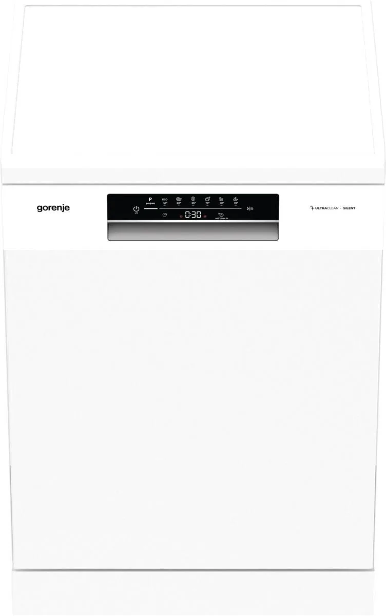 Посудомийна машина Gorenje, 16 комплектів, клас енергоефективності A+++, ширина 60 см, з дисплеєм, 3 кошиками, системою AquaStop,