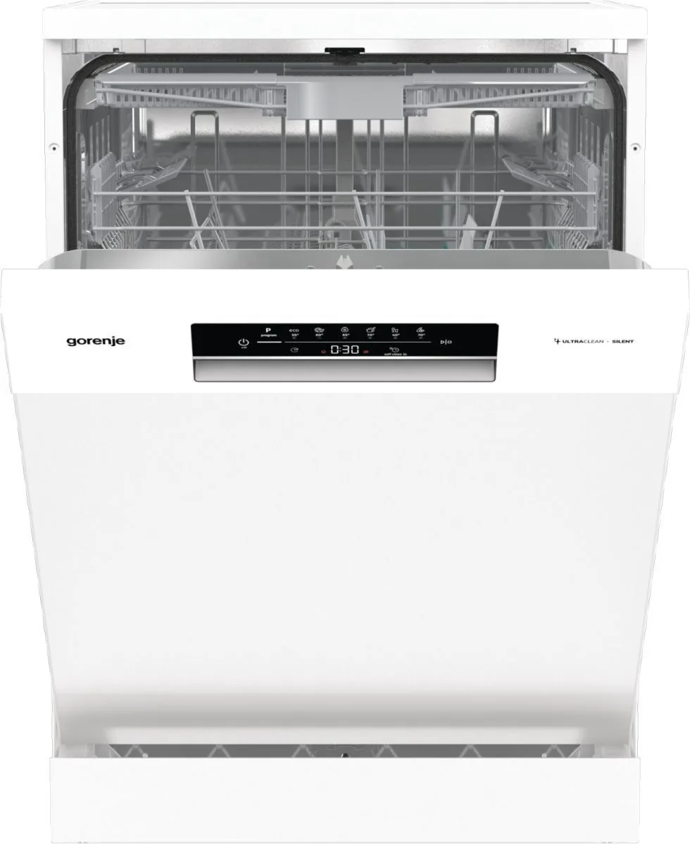 Посудомийна машина Gorenje, 16 комплектів, клас енергоефективності A+++, ширина 60 см, з дисплеєм, 3 кошиками, системою AquaStop,