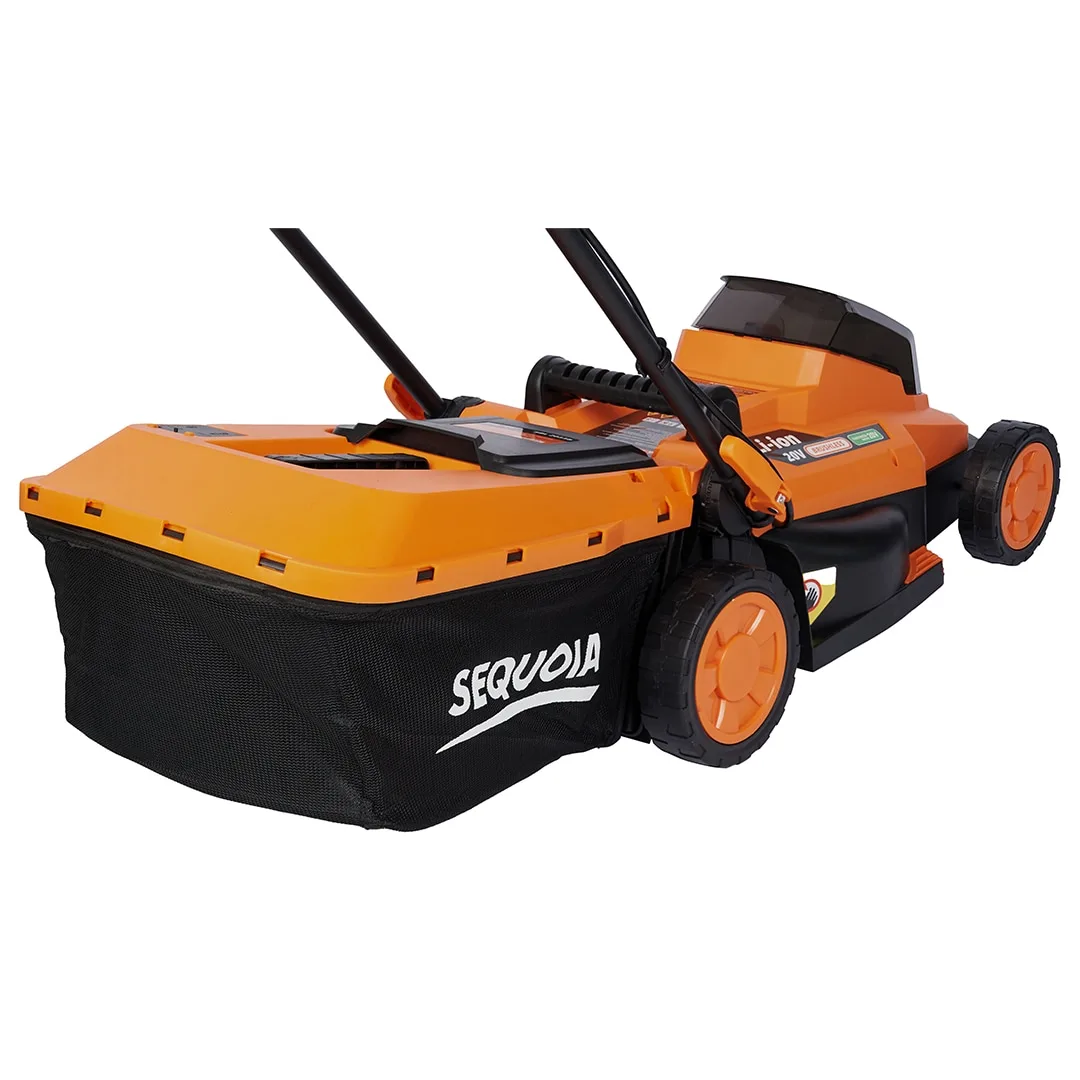 Акумуляторна газонокосарка SEQUOIA SBL2033B-EV 20В, 1x4А·год, ширина скошування 33 см, об'єм травозбірника 30 л, висота скошування